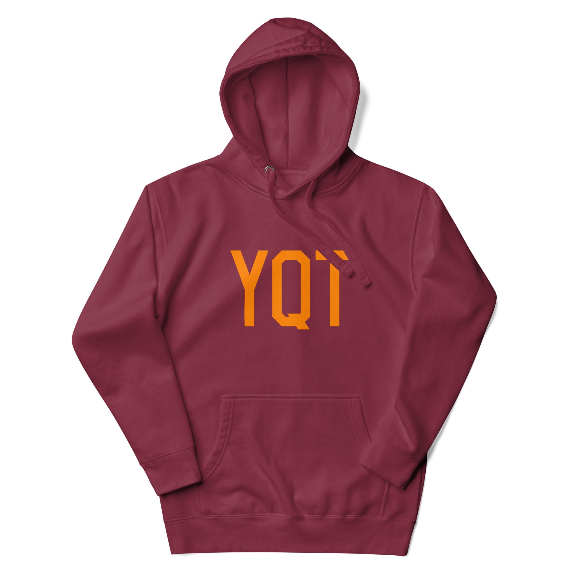 Premium Hoodie - Orange Graphic • YQT Thunder Bay • YHM Designs - Image 05