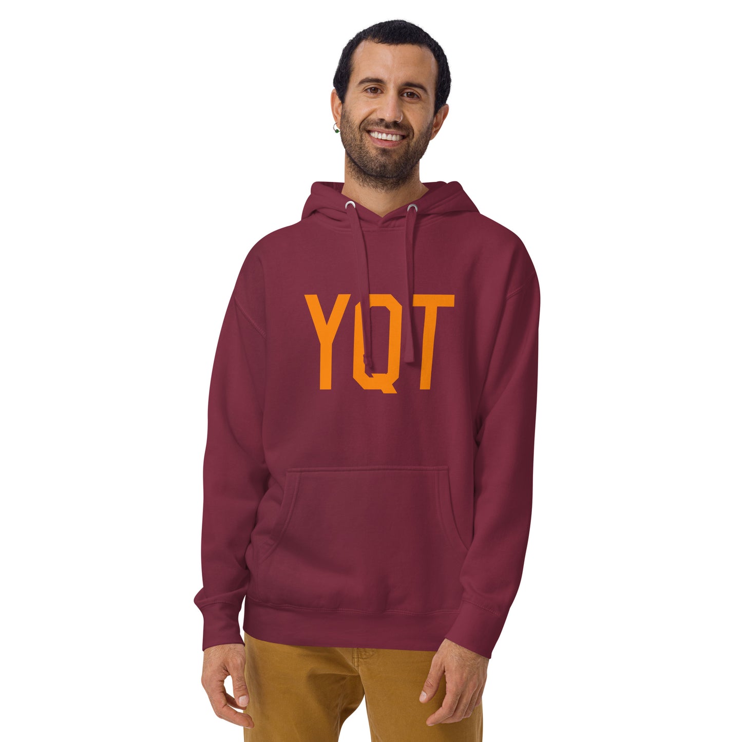 Premium Hoodie - Orange Graphic • YQT Thunder Bay • YHM Designs - Image 11
