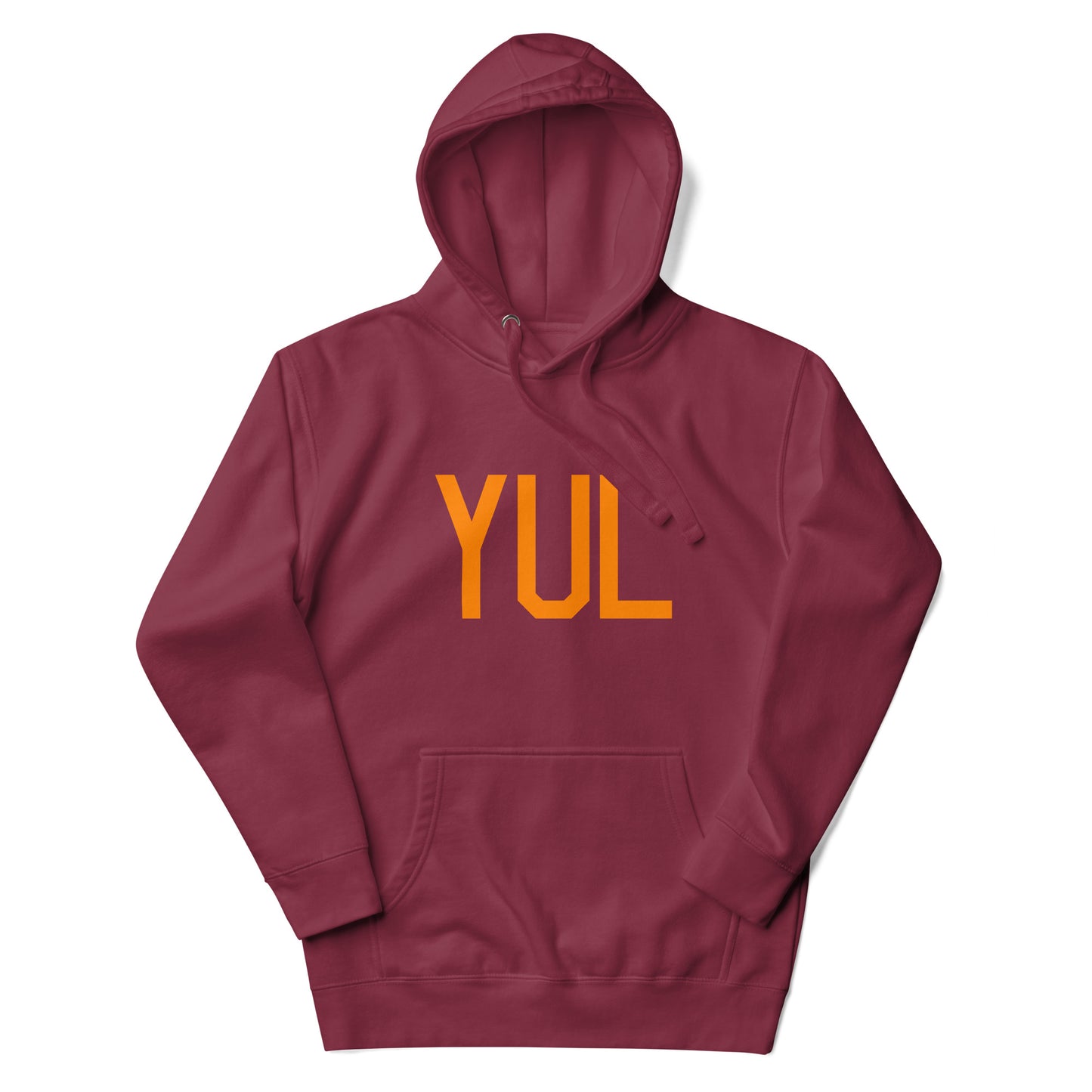 Premium Hoodie - Orange Graphic • YUL Montreal • YHM Designs - Image 05