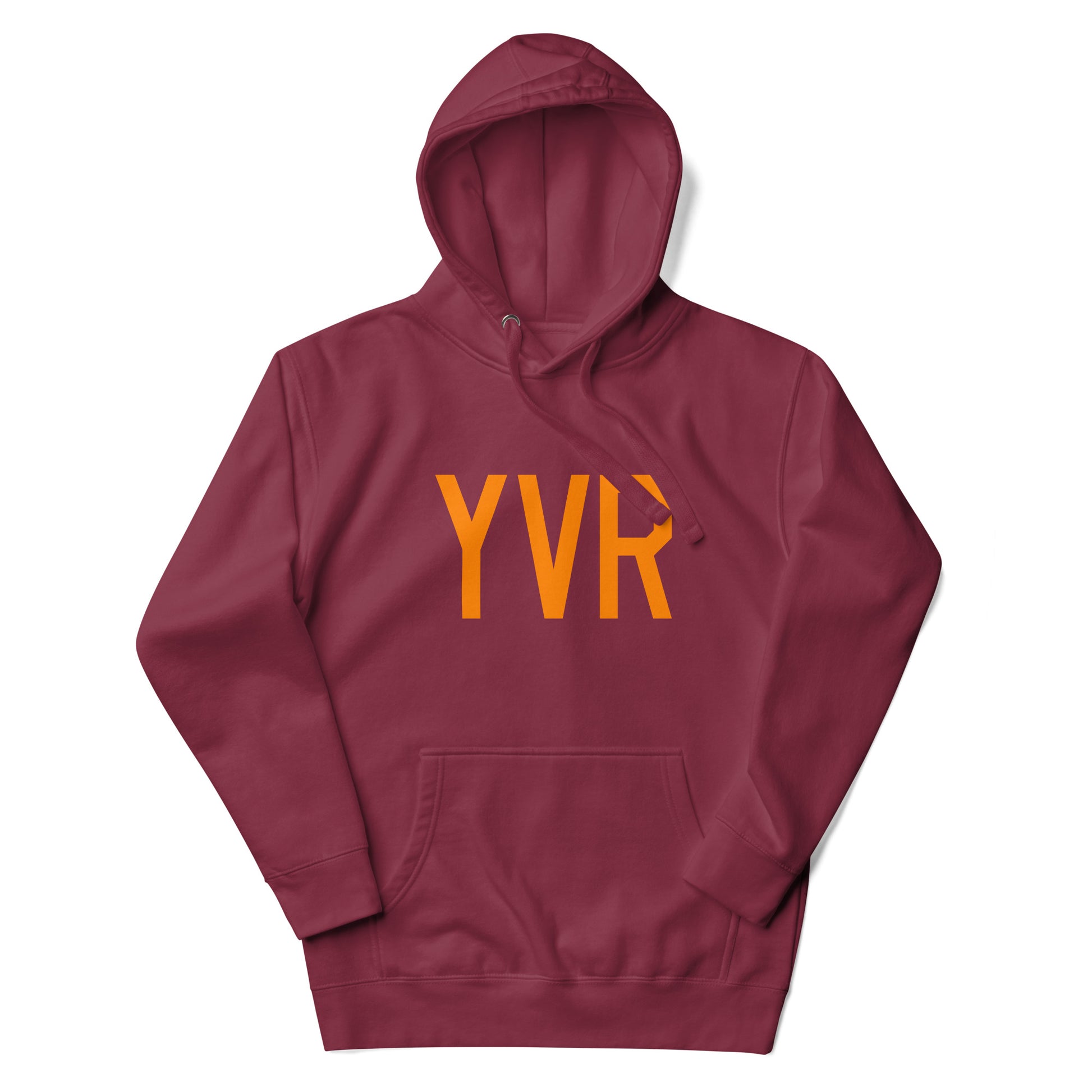 Premium Hoodie - Orange Graphic • YVR Vancouver • YHM Designs - Image 05