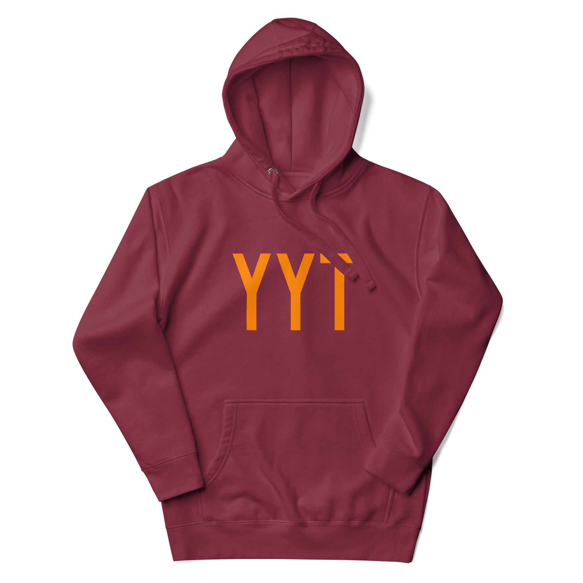 Premium Hoodie - Orange Graphic • YYT St. John's • YHM Designs - Image 05