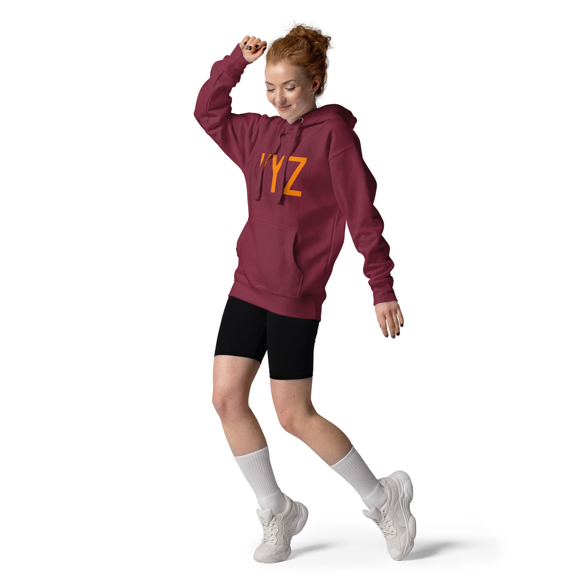 Premium Hoodie - Orange Graphic • YYZ Toronto • YHM Designs - Image 04