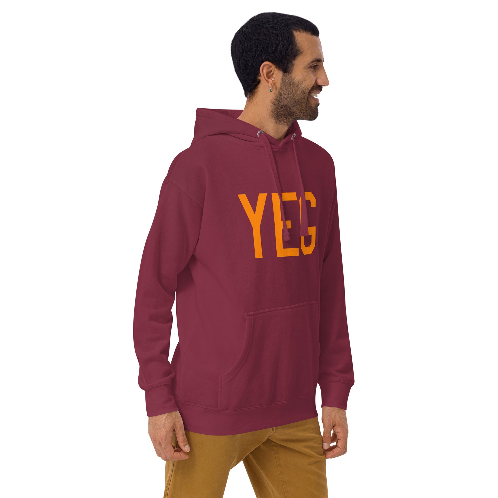 Premium Hoodie - Orange Graphic • YEG Edmonton • YHM Designs - Image 12