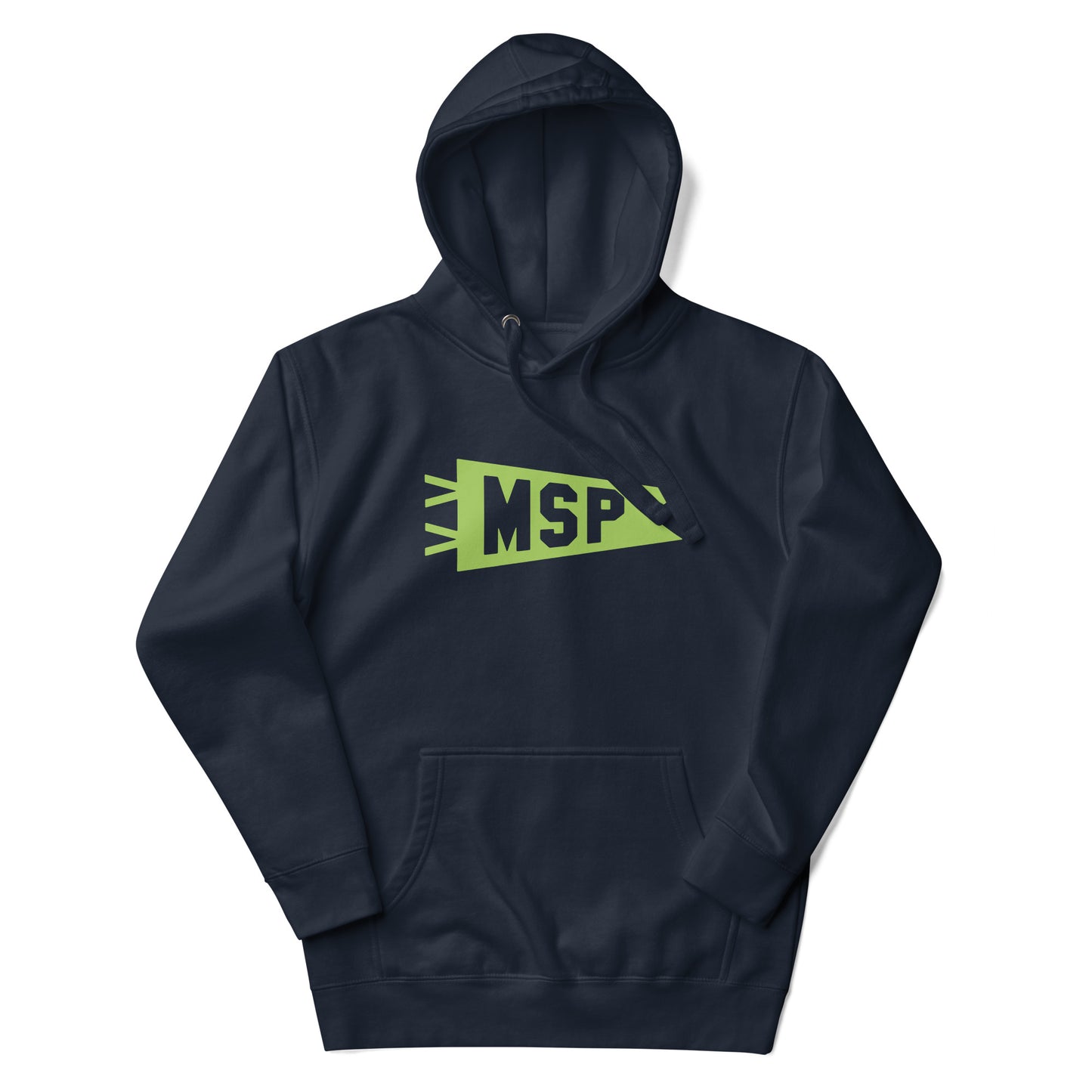 Airport Code Premium Hoodie - Green Graphic • MSP Minneapolis • YHM Designs - Image 10