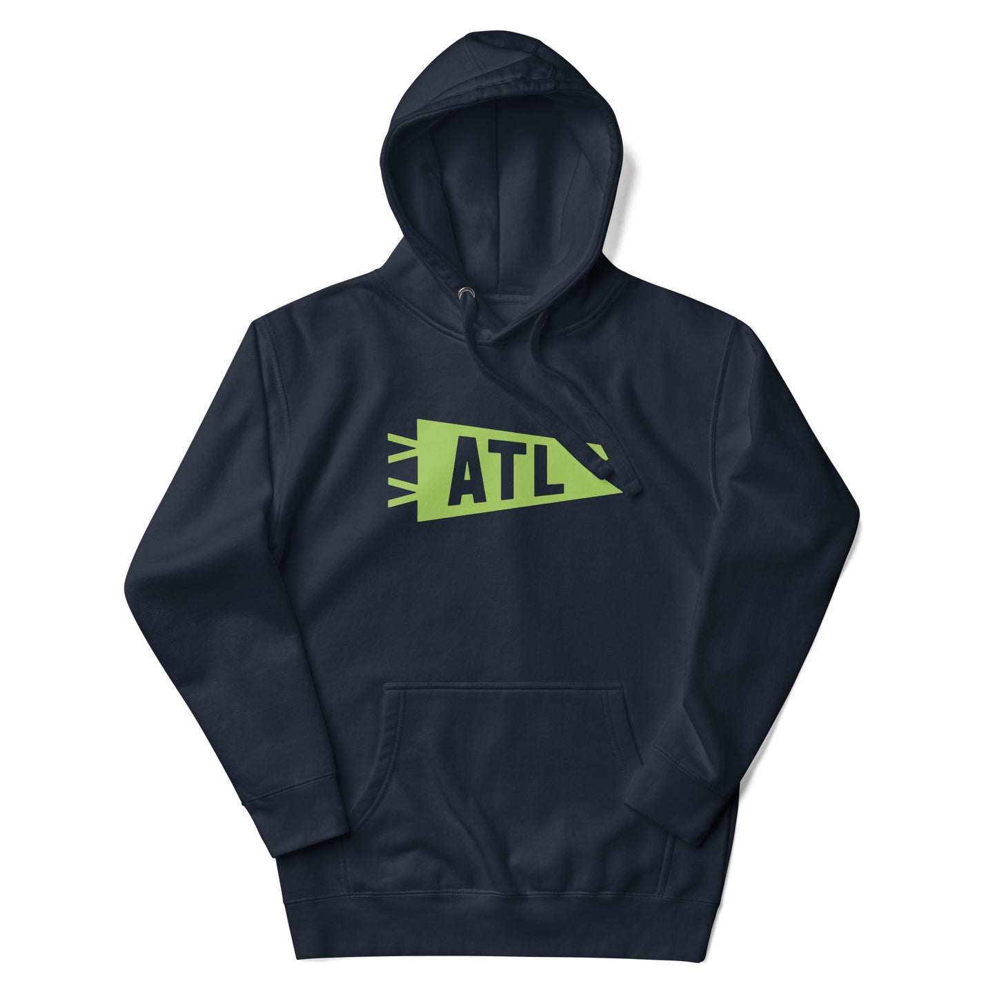Airport Code Premium Hoodie - Green Graphic • ATL Atlanta • YHM Designs - Image 10
