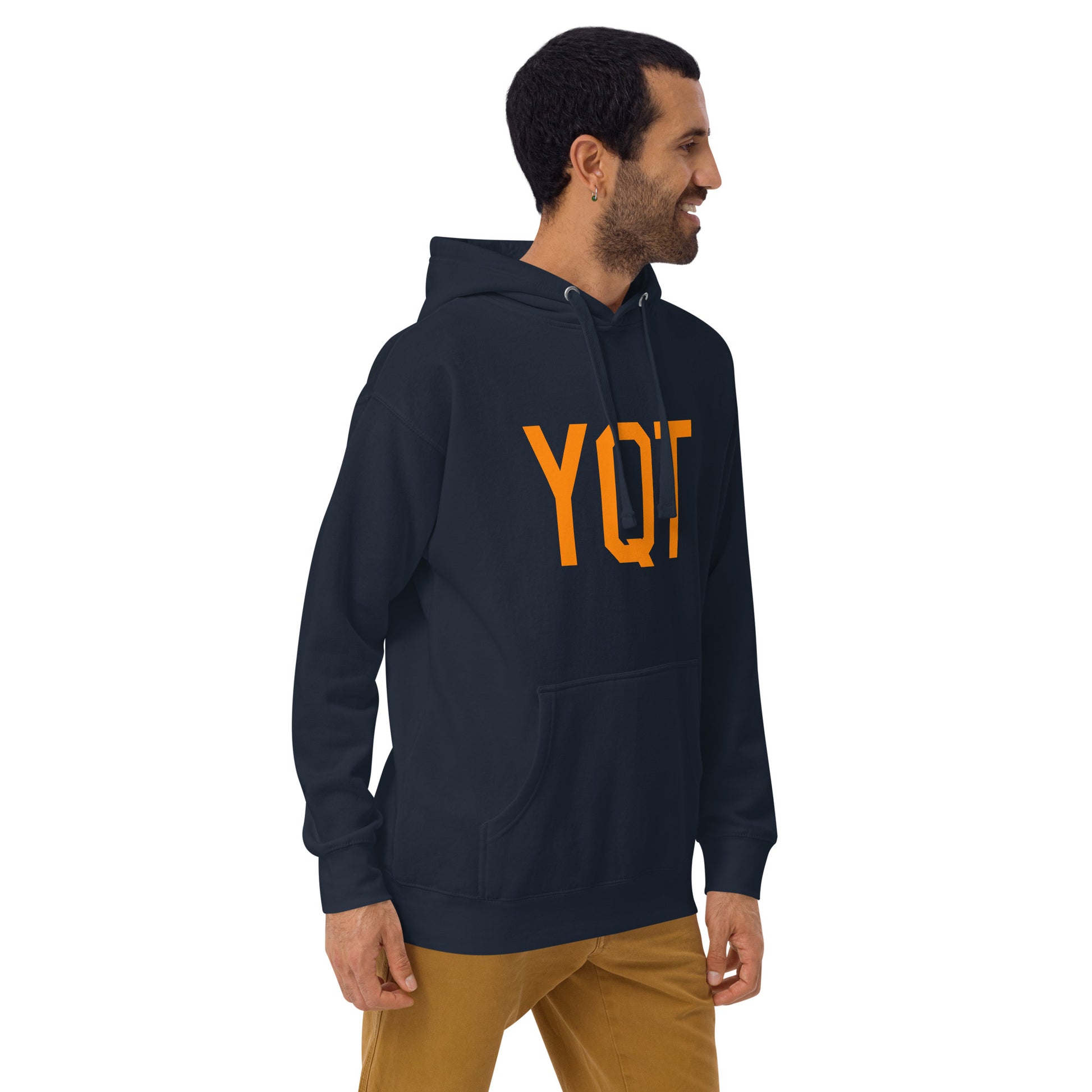 Premium Hoodie - Orange Graphic • YQT Thunder Bay • YHM Designs - Image 10