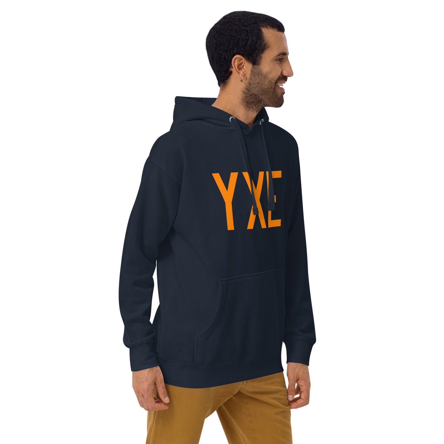 Premium Hoodie - Orange Graphic • YXE Saskatoon • YHM Designs - Image 10
