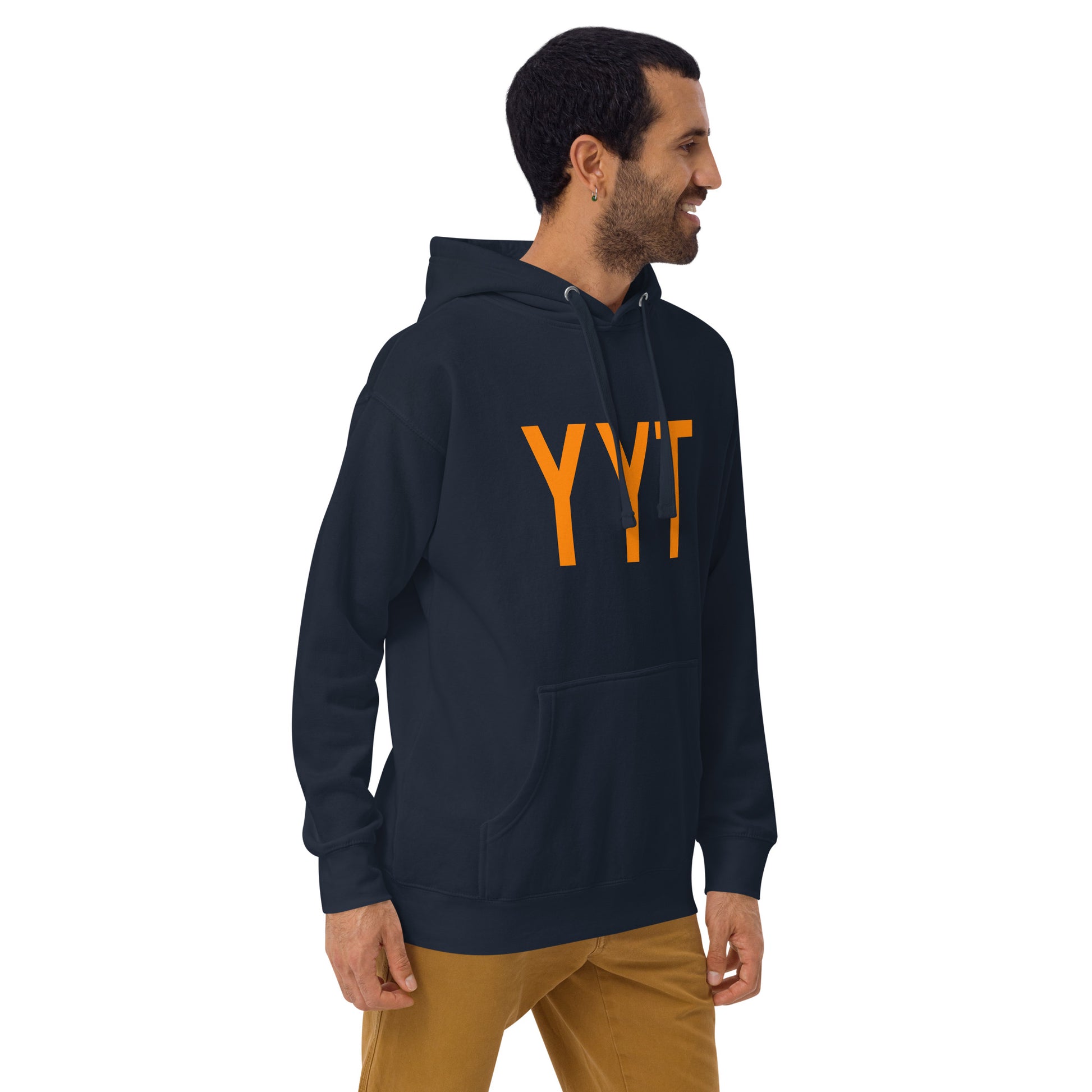 Premium Hoodie - Orange Graphic • YYT St. John's • YHM Designs - Image 10