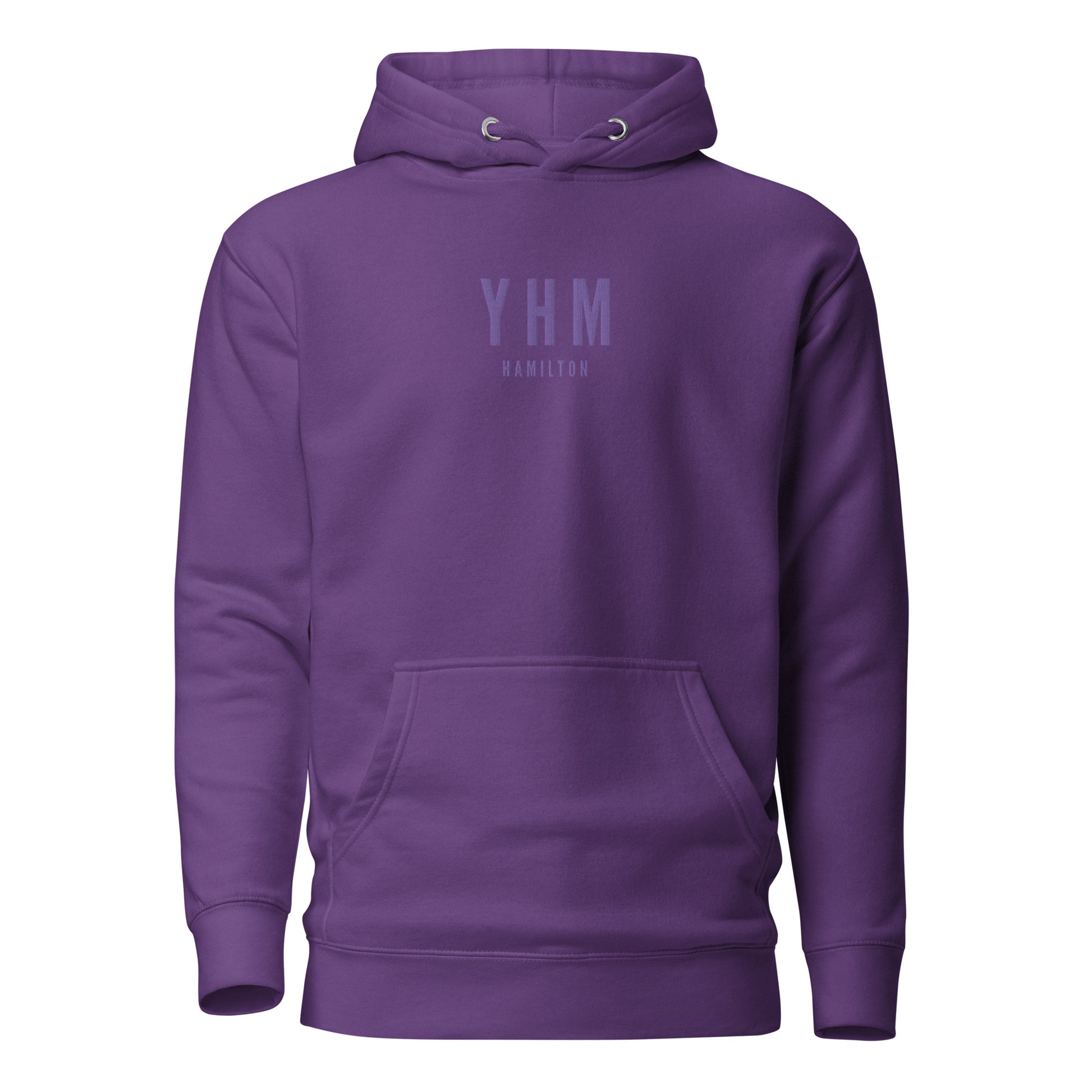 Embroidered Premium Hoodie - Monochrome • YHM Hamilton • YHM Designs - Image 06
