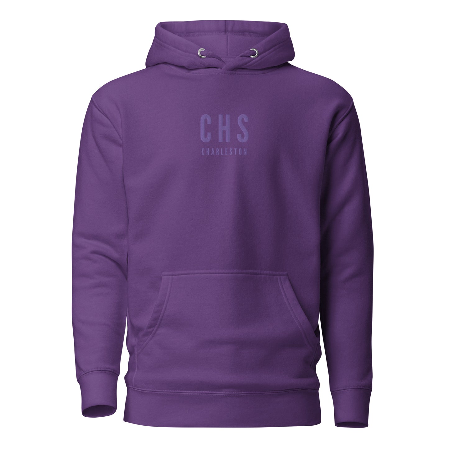 Embroidered Premium Hoodie - Monochrome • CHS Charleston • YHM Designs - Image 06