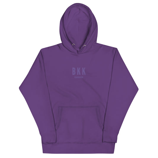 Embroidered Premium Hoodie - Monochrome • BKK Bangkok • YHM Designs - Image 01