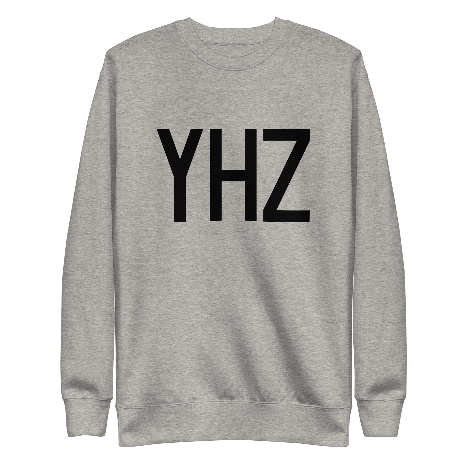 Airport Code Premium Sweatshirt • YHZ Halifax • YHM Designs - Image 06