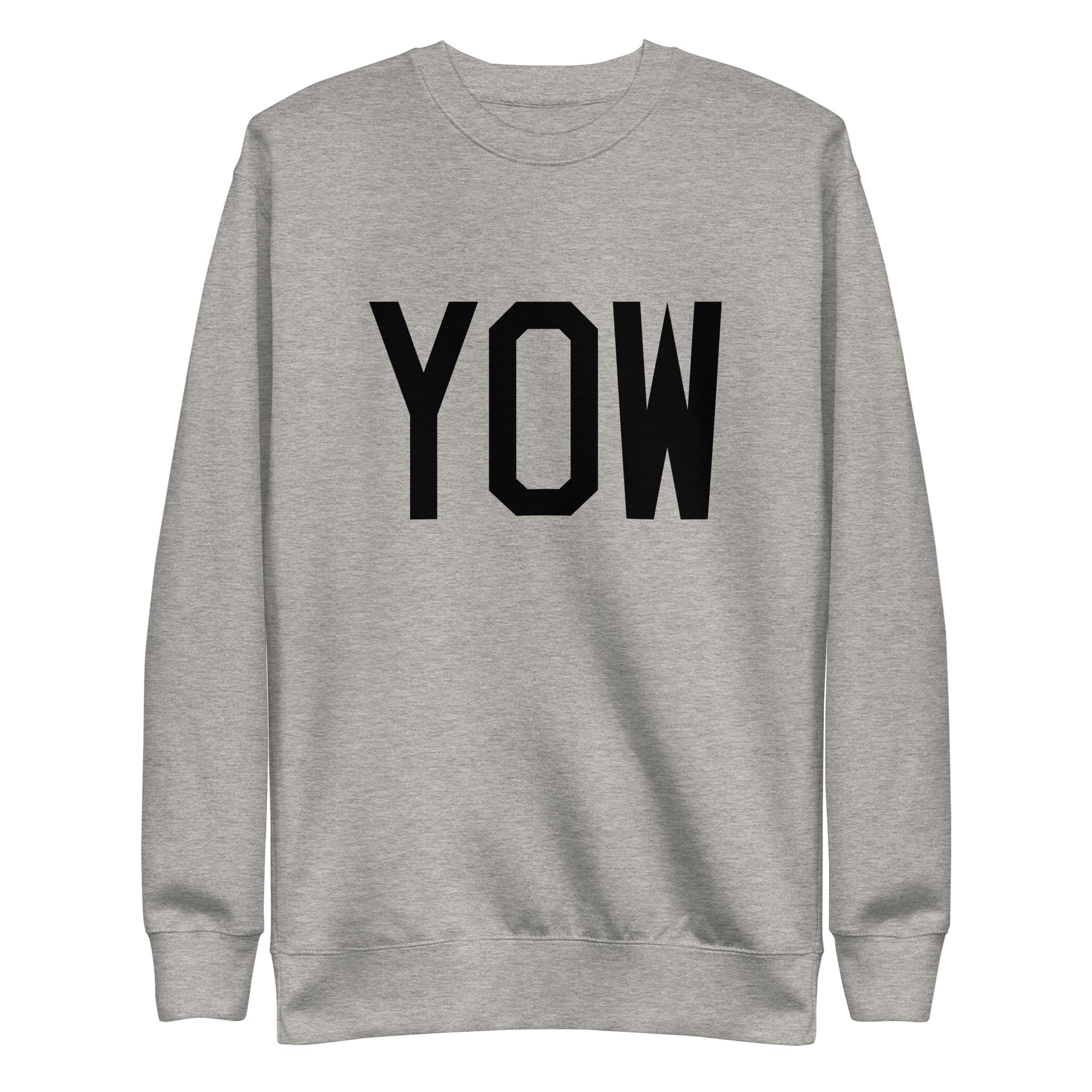 Aviation-Theme Premium Sweatshirt - Black • YOW Ottawa • YHM Designs - Image 06
