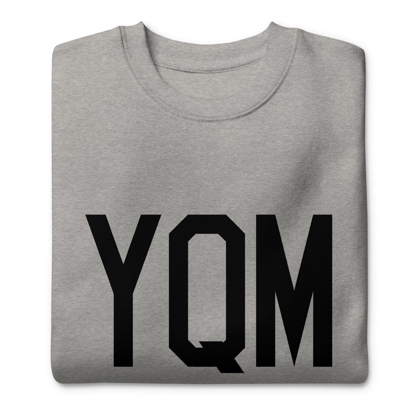 Aviation-Theme Premium Sweatshirt - Black • YQM Moncton • YHM Designs - Image 04