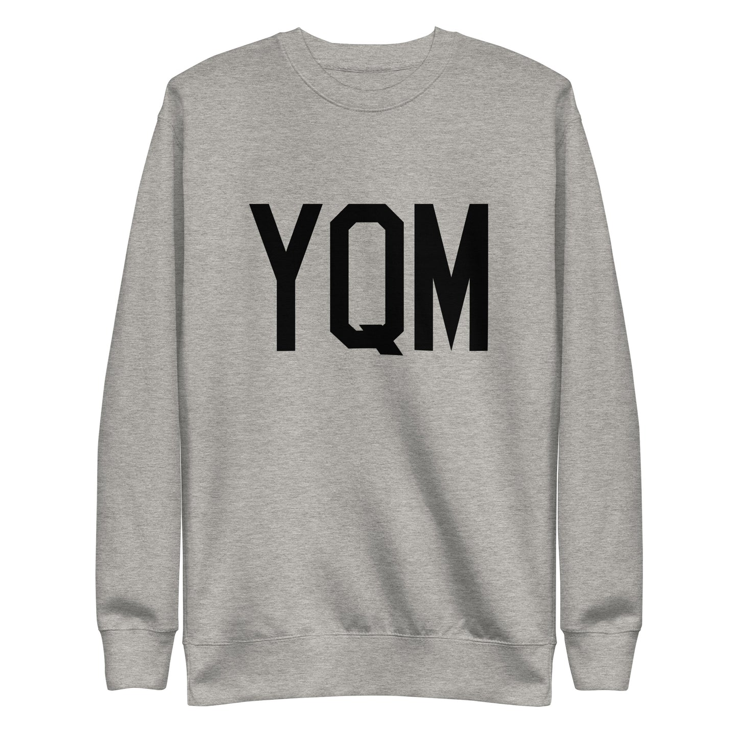 Aviation-Theme Premium Sweatshirt - Black • YQM Moncton • YHM Designs - Image 06