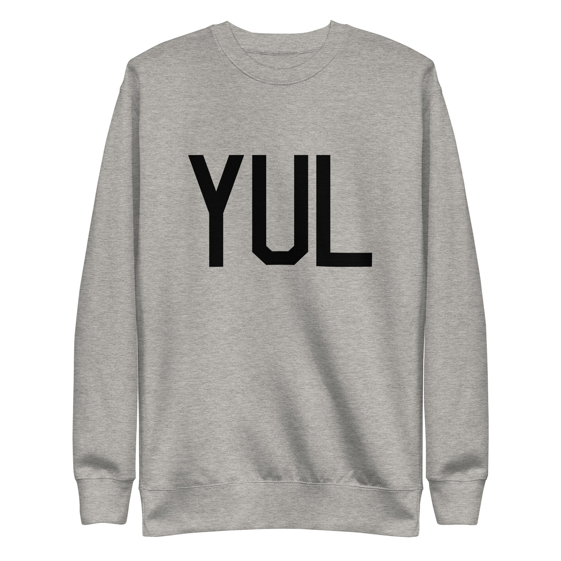 Aviation-Theme Premium Sweatshirt - Black • YUL Montreal • YHM Designs - Image 06