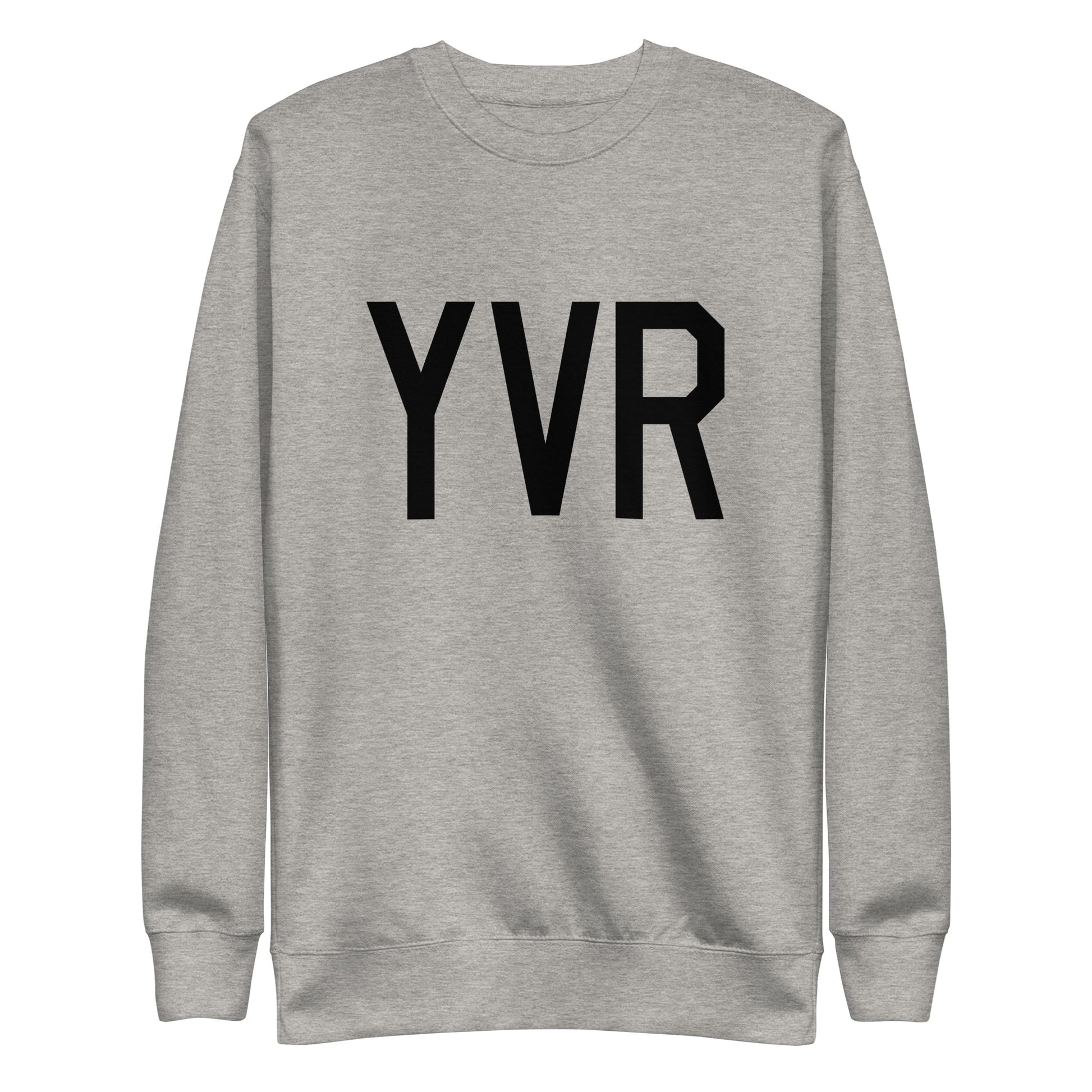 Aviation-Theme Premium Sweatshirt - Black • YVR Vancouver • YHM Designs - Image 06