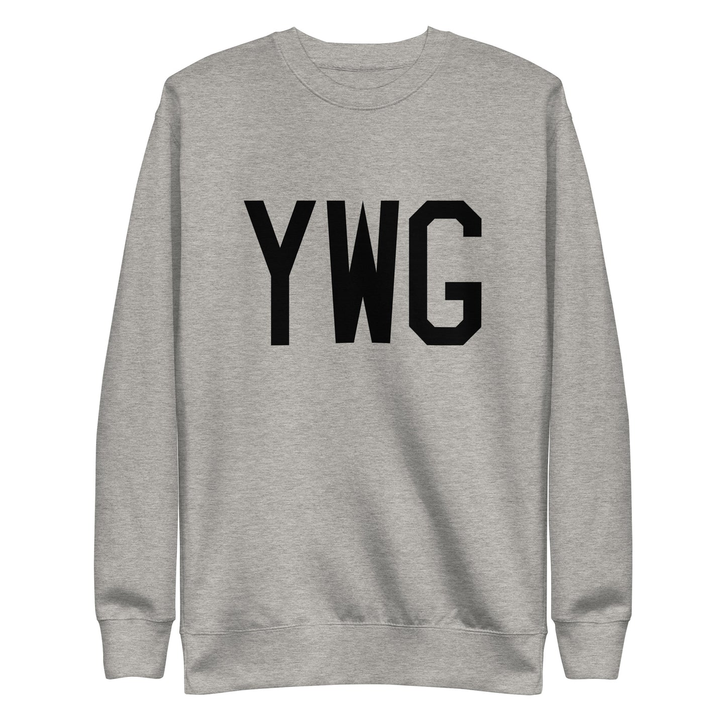 Aviation-Theme Premium Sweatshirt - Black • YWG Winnipeg • YHM Designs - Image 06