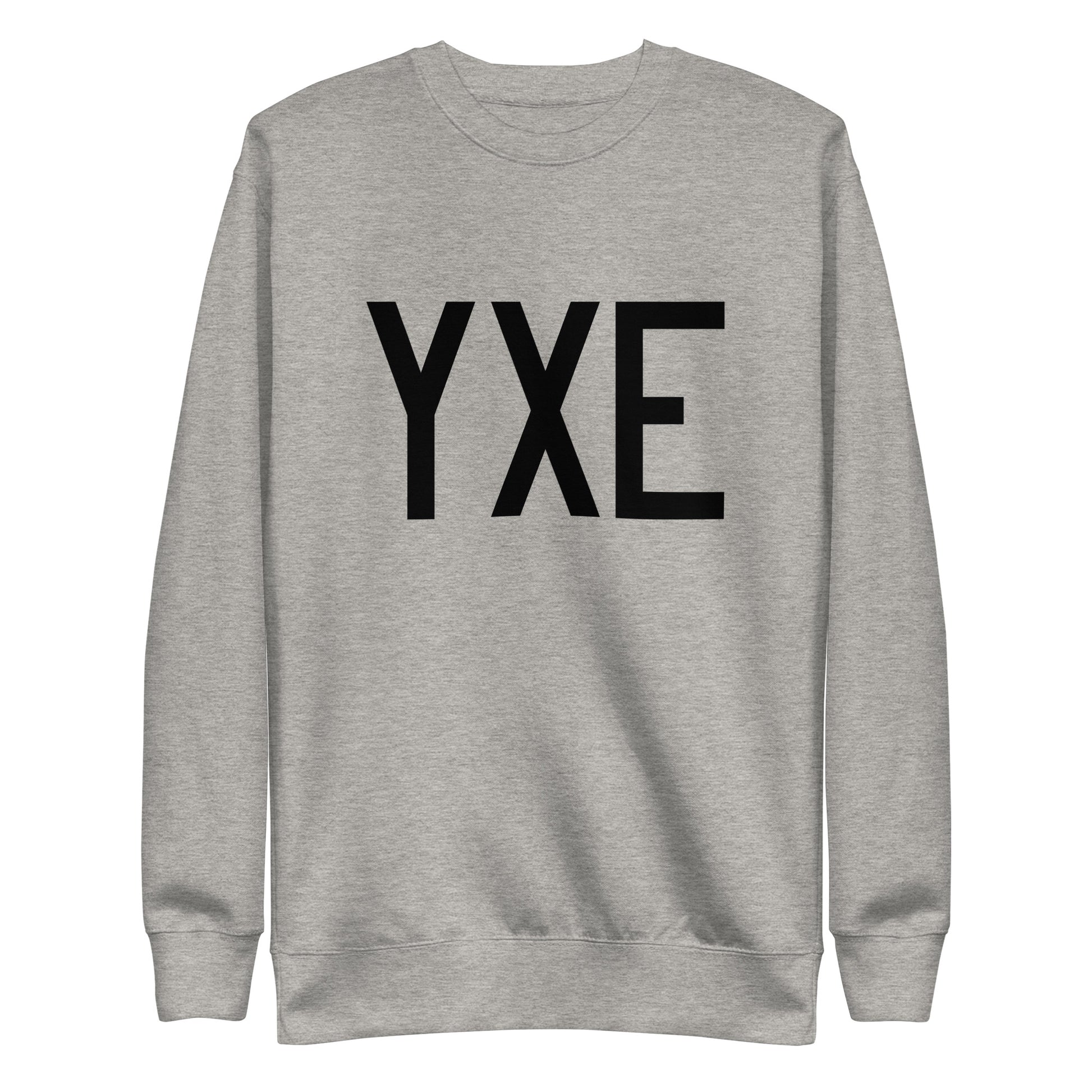 Aviation-Theme Premium Sweatshirt - Black • YXE Saskatoon • YHM Designs - Image 06