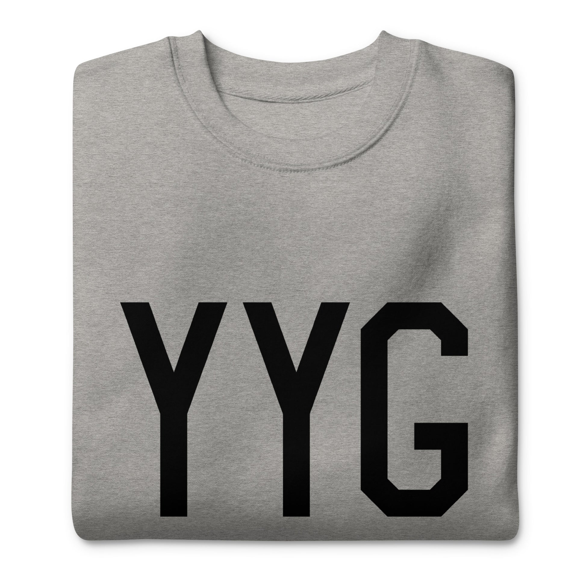 Airport Code Premium Sweatshirt • YYG Charlottetown • YHM Designs - Image 04