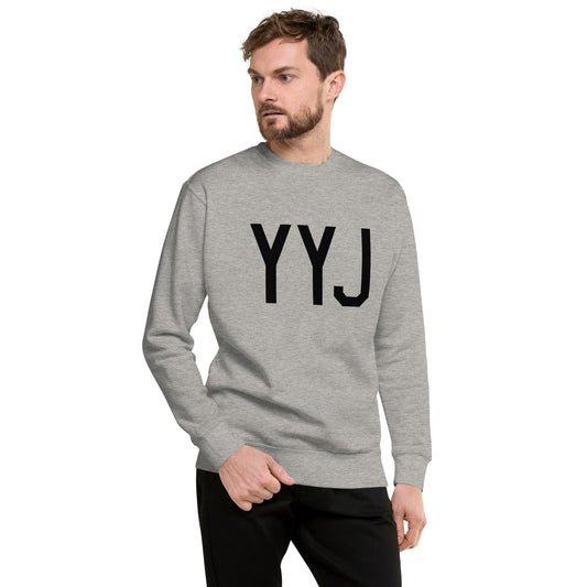 Aviation-Theme Premium Sweatshirt - Black • YYJ Victoria • YHM Designs - Image 01