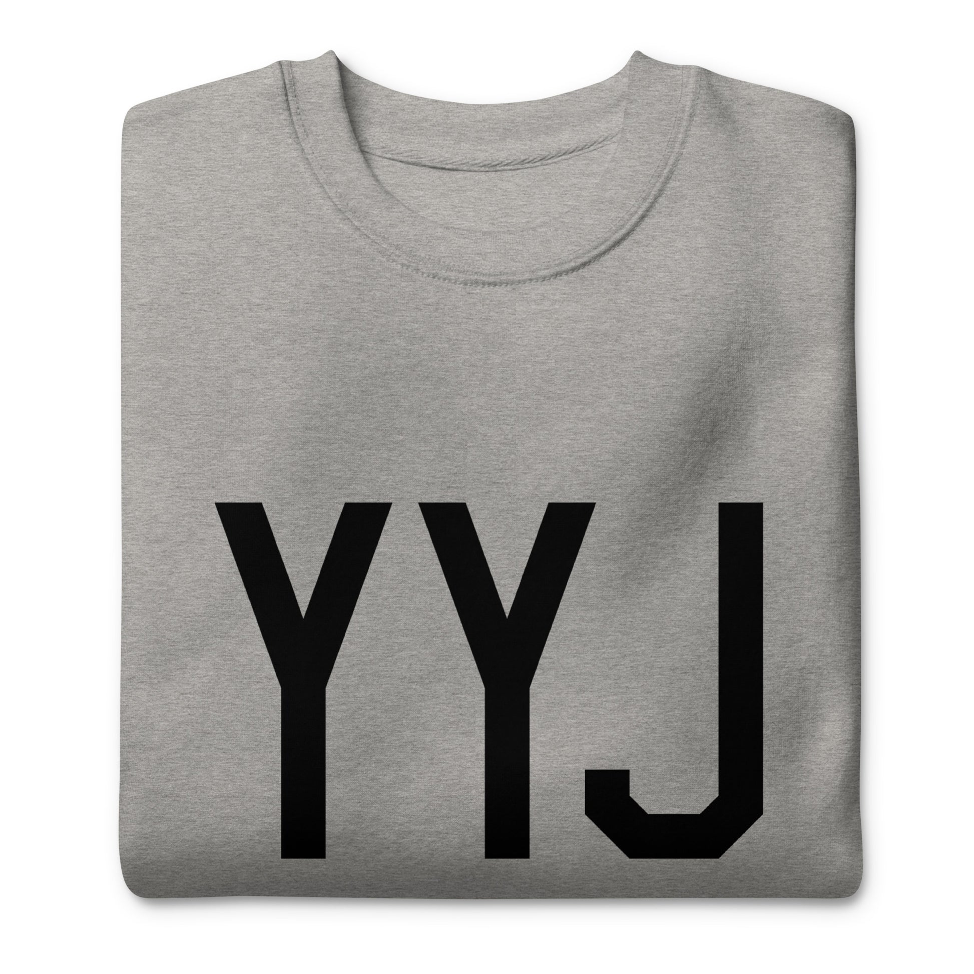 Aviation-Theme Premium Sweatshirt - Black • YYJ Victoria • YHM Designs - Image 04