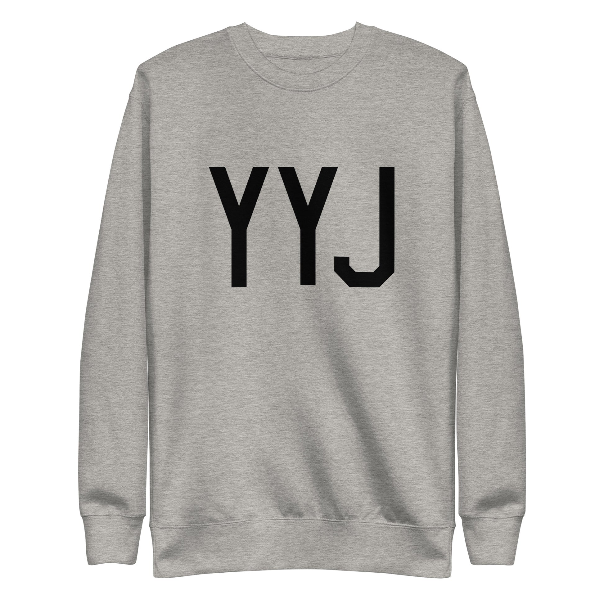 Aviation-Theme Premium Sweatshirt - Black • YYJ Victoria • YHM Designs - Image 06