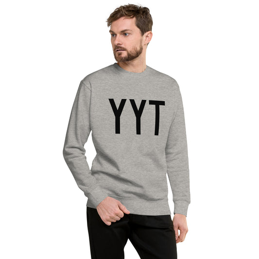 Aviation-Theme Premium Sweatshirt - Black • YYT St. John's • YHM Designs - Image 01