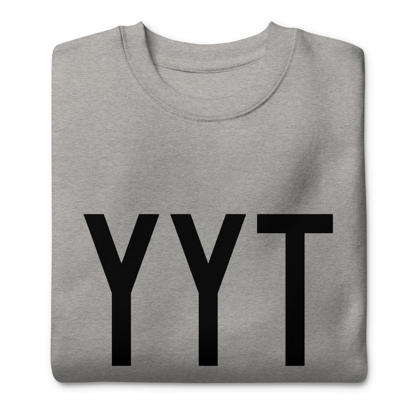 Aviation-Theme Premium Sweatshirt - Black • YYT St. John's • YHM Designs - Image 04