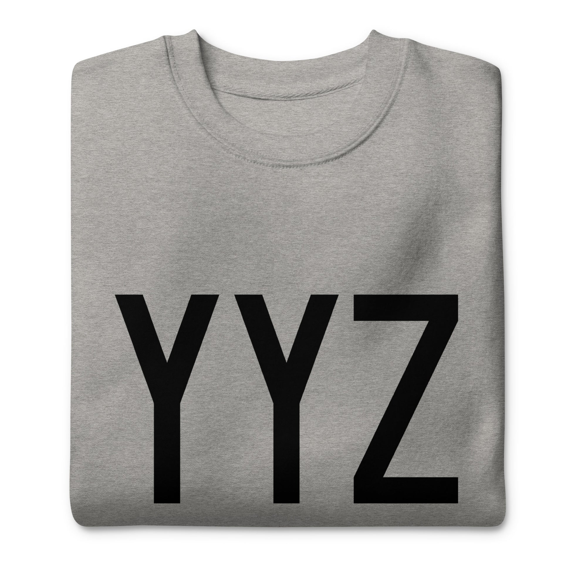 Airport Code Premium Sweatshirt • YYZ Toronto • YHM Designs - Image 04