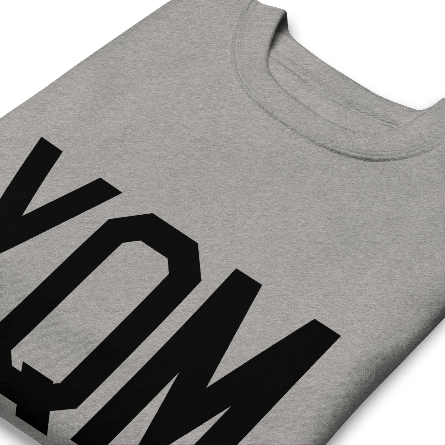 Aviation-Theme Premium Sweatshirt - Black • YQM Moncton • YHM Designs - Image 03