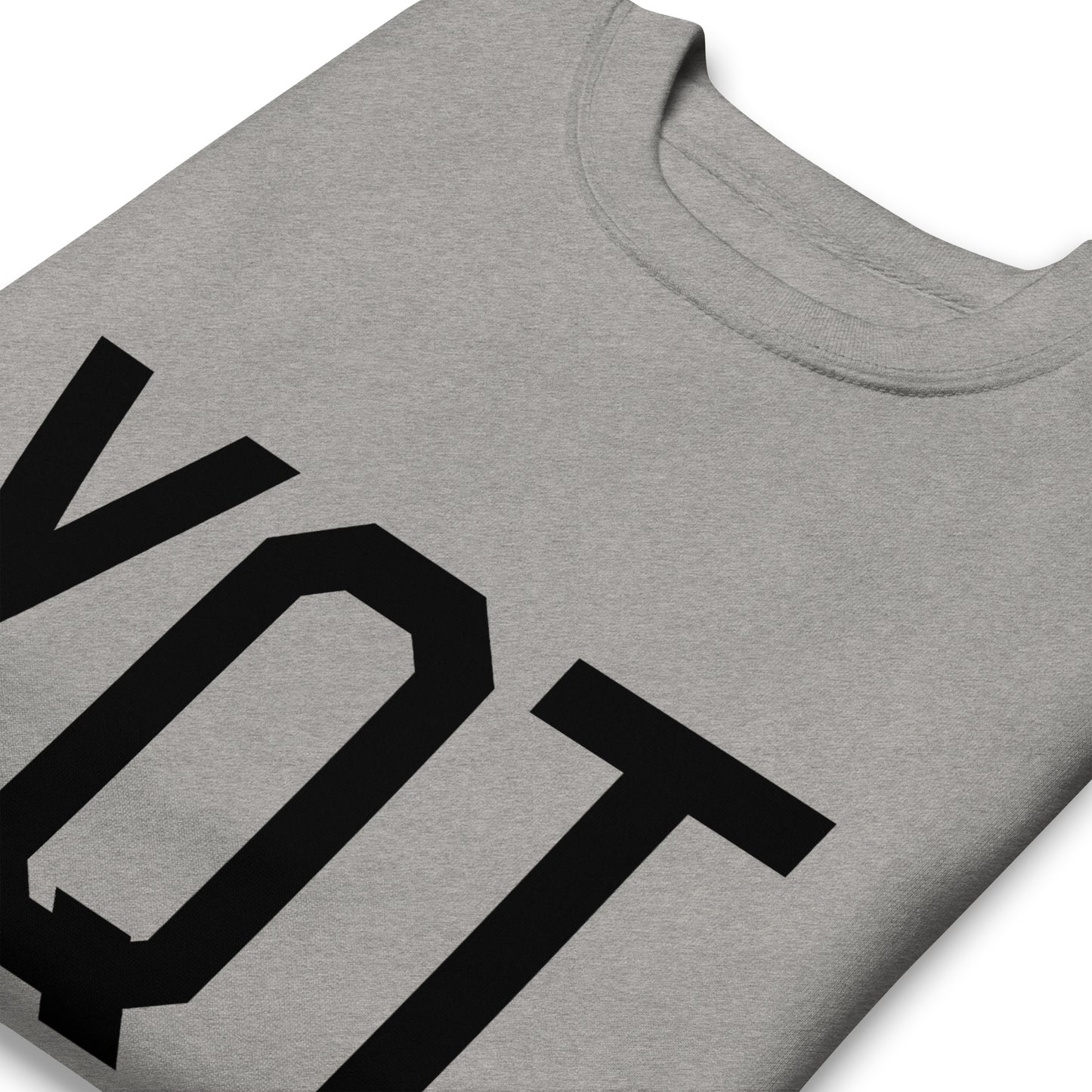 Airport Code Premium Sweatshirt • YQT Thunder Bay • YHM Designs - Image 03