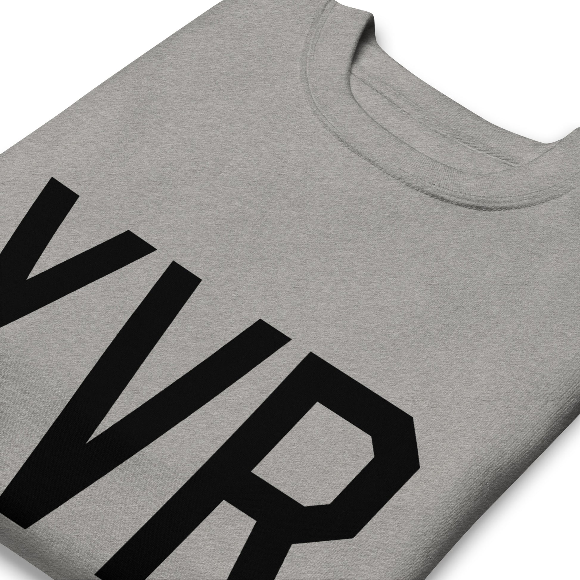 Aviation-Theme Premium Sweatshirt - Black • YVR Vancouver • YHM Designs - Image 03