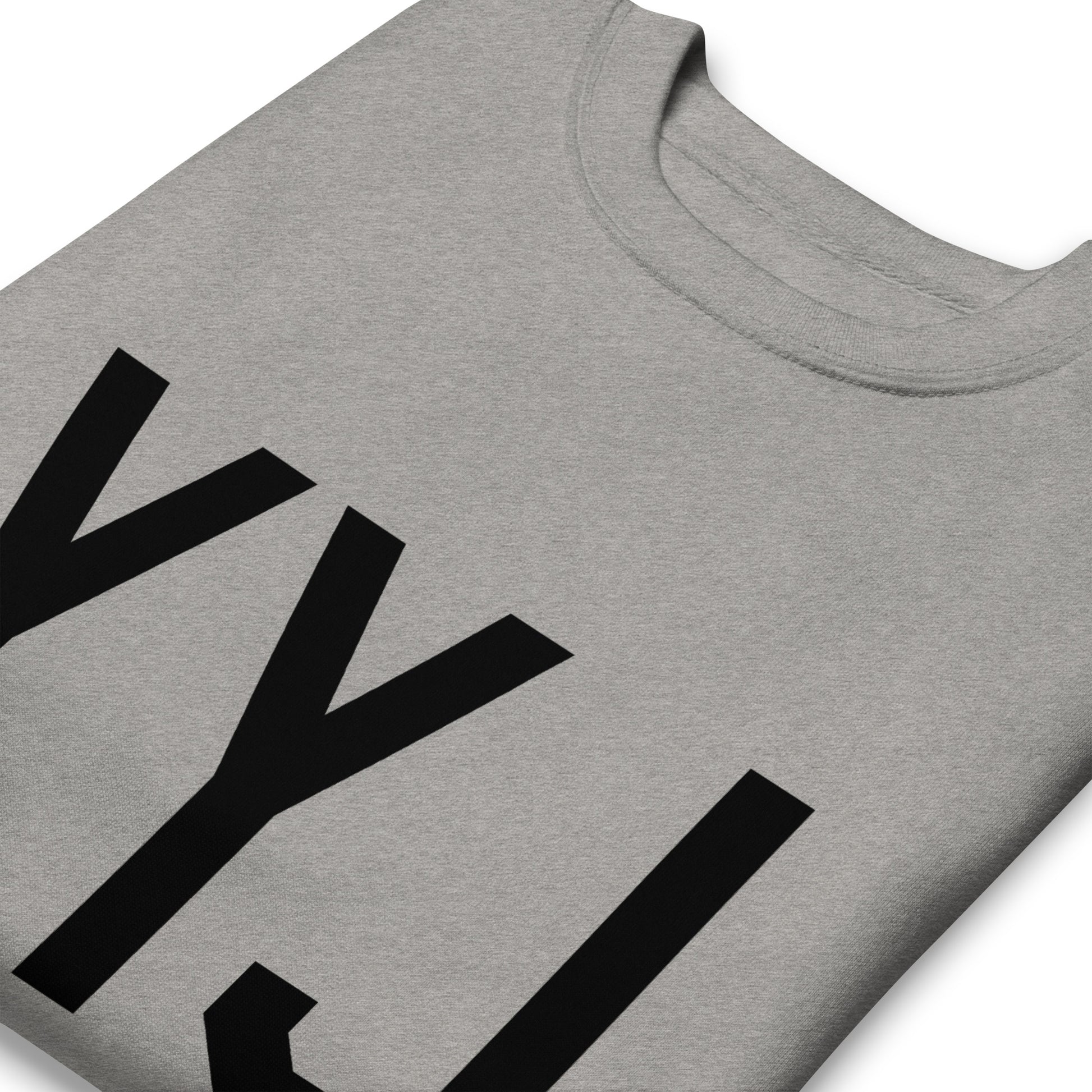 Aviation-Theme Premium Sweatshirt - Black • YYJ Victoria • YHM Designs - Image 03