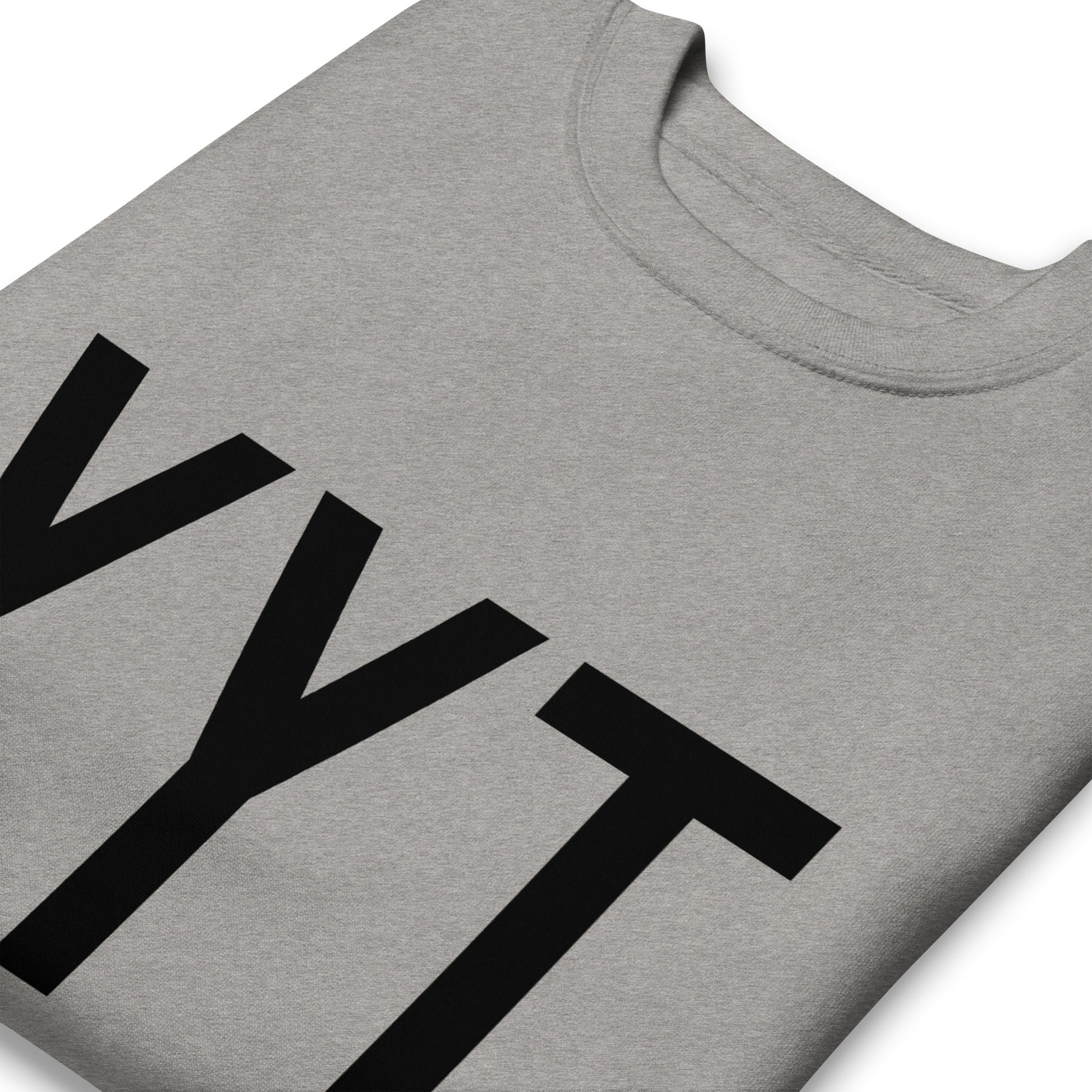 Aviation-Theme Premium Sweatshirt - Black • YYT St. John's • YHM Designs - Image 03