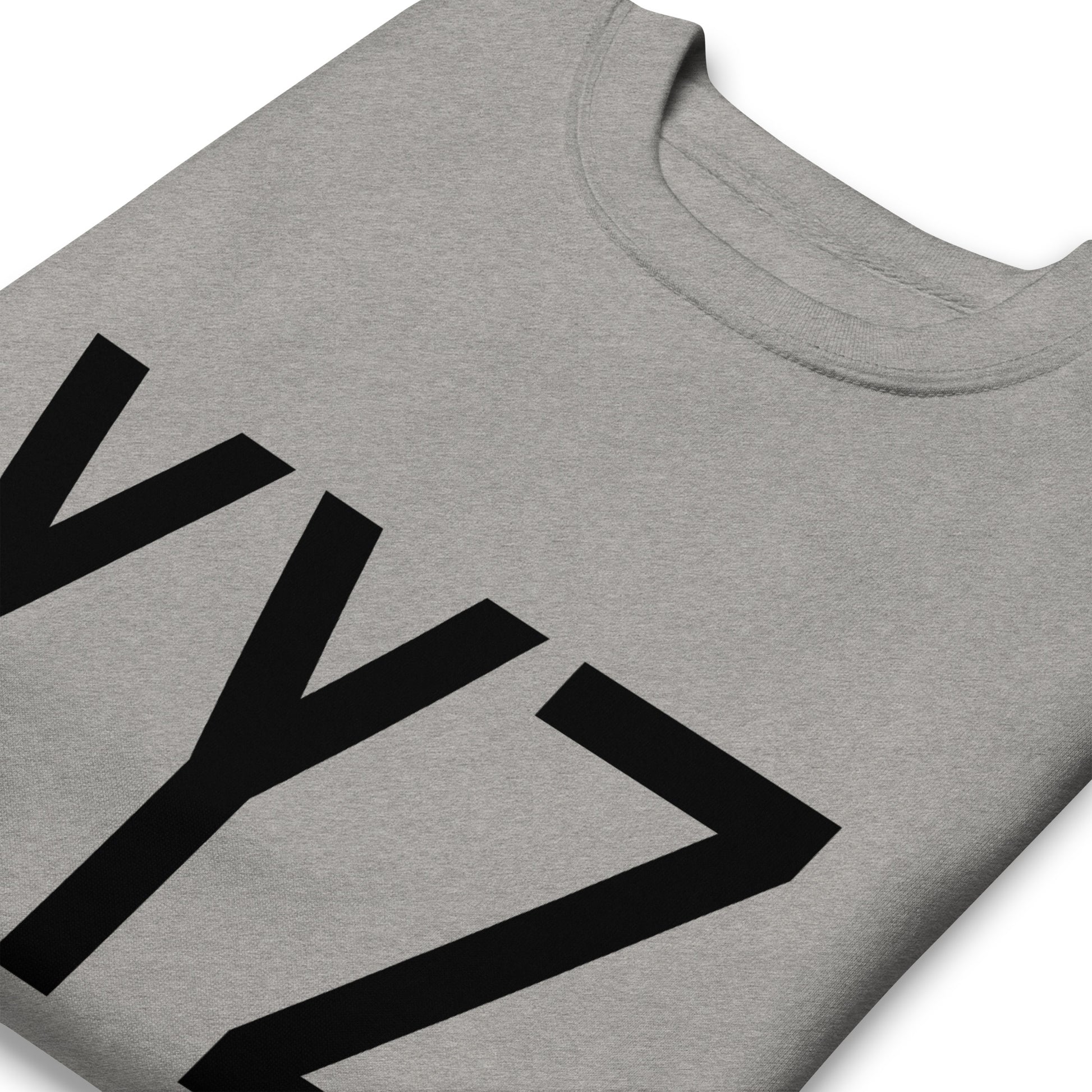 Airport Code Premium Sweatshirt • YYZ Toronto • YHM Designs - Image 03