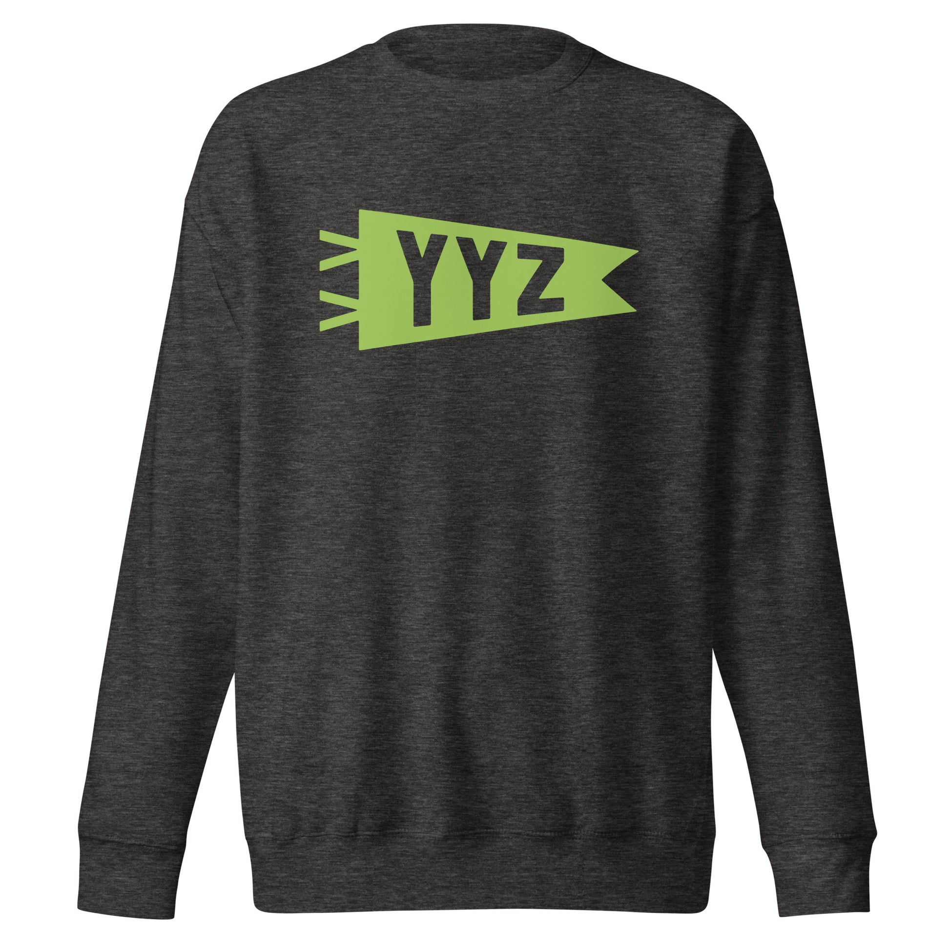 Airport Code Premium Sweatshirt - Green Graphic • YYZ Toronto • YHM Designs - Image 08