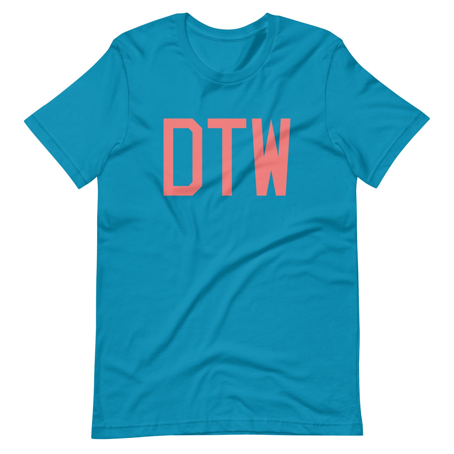 Aviation Enthusiast Unisex Tee - Pink Graphic • DTW Detroit • YHM Designs - Image 02