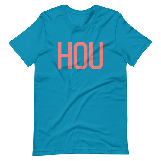 Aviation Enthusiast Unisex Tee - Pink Graphic • HOU Houston • YHM Designs - Image 02