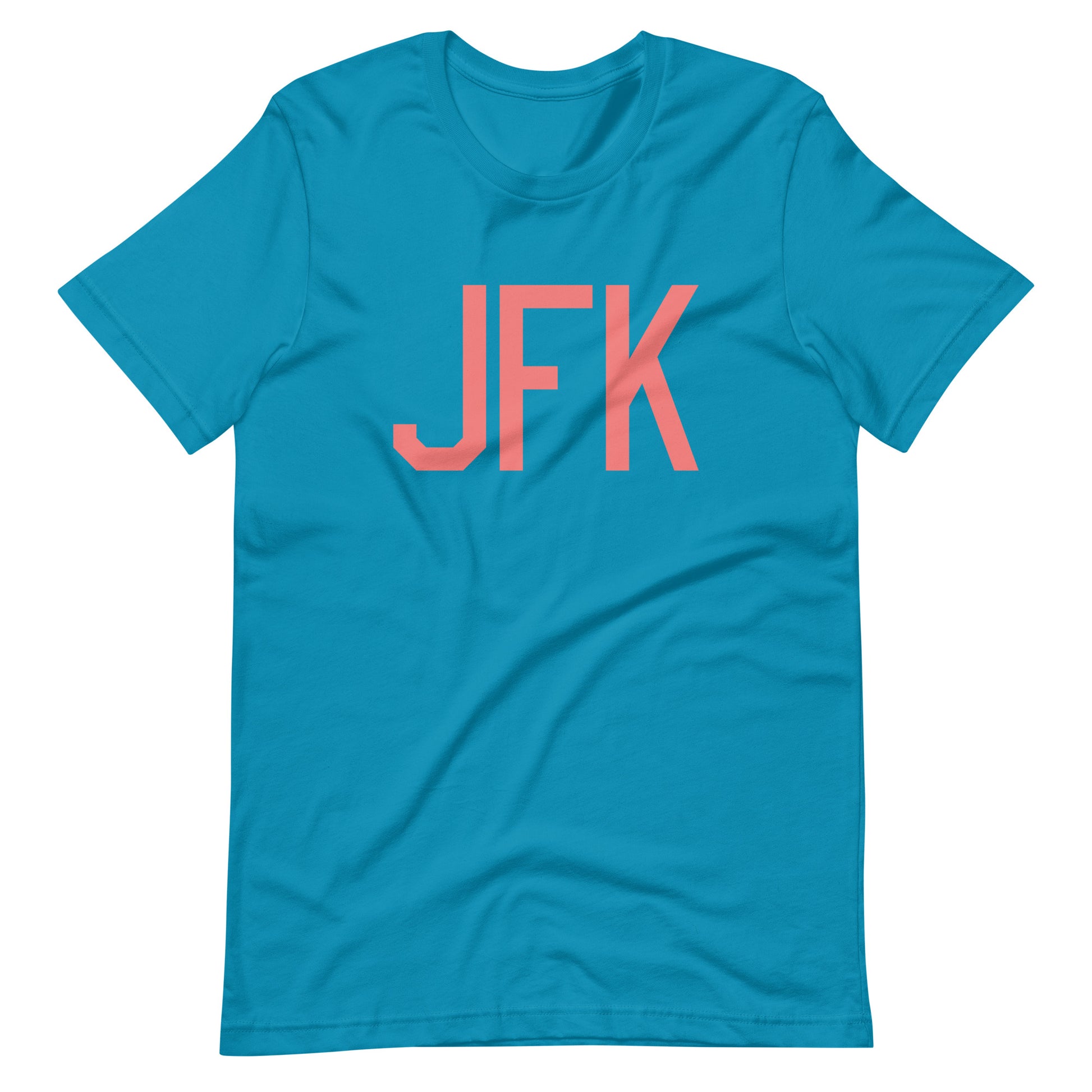 Aviation Enthusiast Unisex Tee - Pink Graphic • JFK New York City • YHM Designs - Image 02