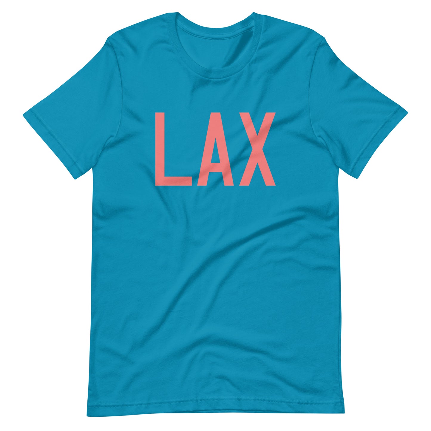 Aviation Enthusiast Unisex Tee - Pink Graphic • LAX Los Angeles • YHM Designs - Image 02
