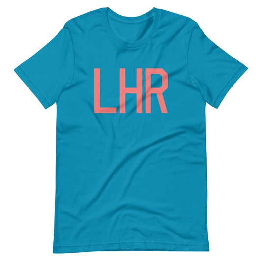 Aviation Enthusiast Unisex Tee - Pink Graphic • LHR London • YHM Designs - Image 02