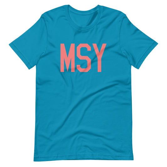 Aviation Enthusiast Unisex Tee - Pink Graphic • MSY New Orleans • YHM Designs - Image 02