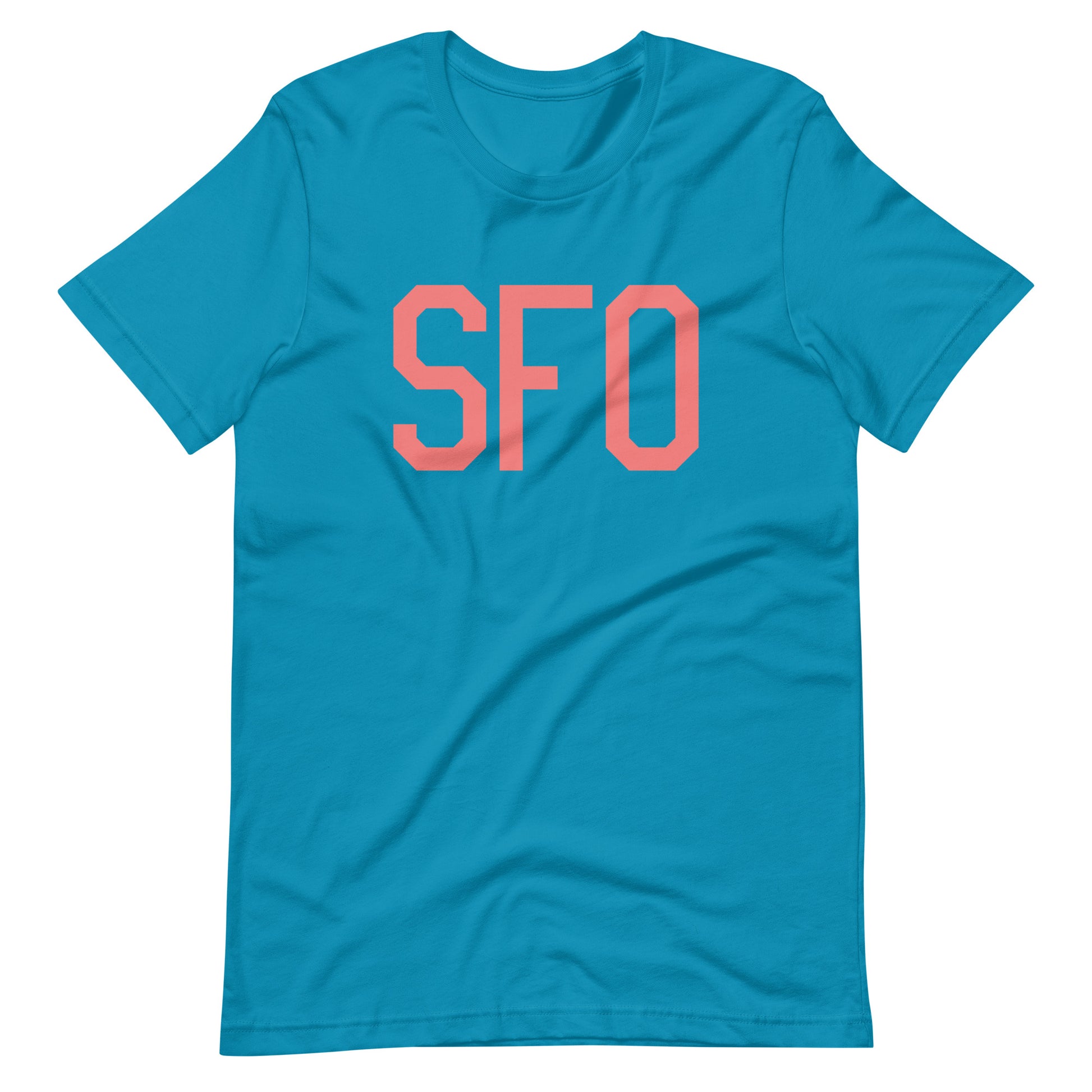 Aviation Enthusiast Unisex Tee - Pink Graphic • SFO San Francisco • YHM Designs - Image 02