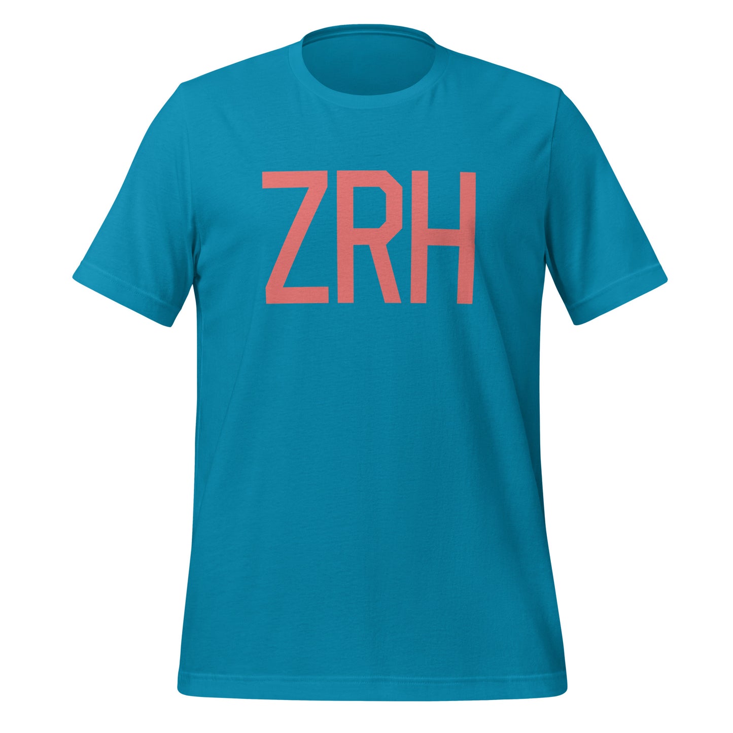 Aviation Enthusiast Unisex Tee - Pink Graphic • ZRH Zurich • YHM Designs - Image 06