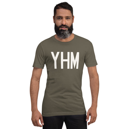 Airport Code T-Shirt - White Graphic • YHM Hamilton • YHM Designs - Image 01