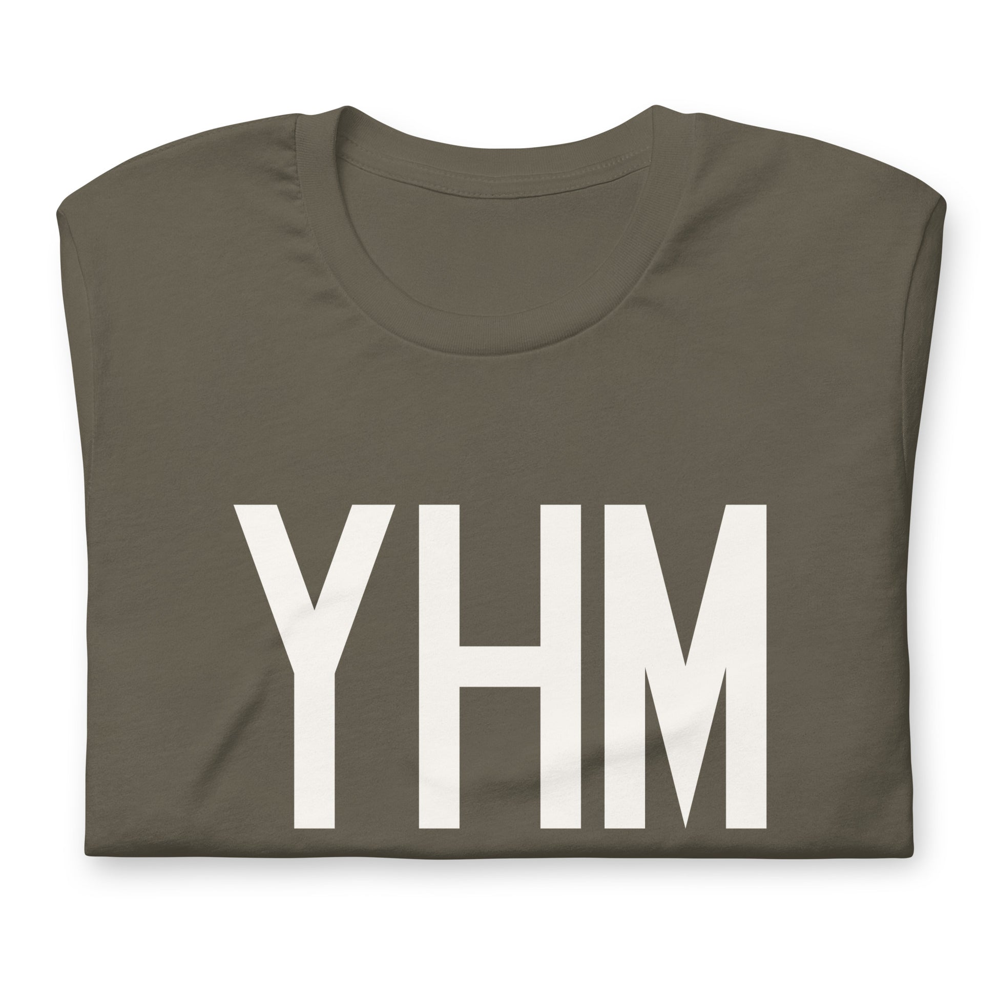 Airport Code T-Shirt - White Graphic • YHM Hamilton • YHM Designs - Image 04