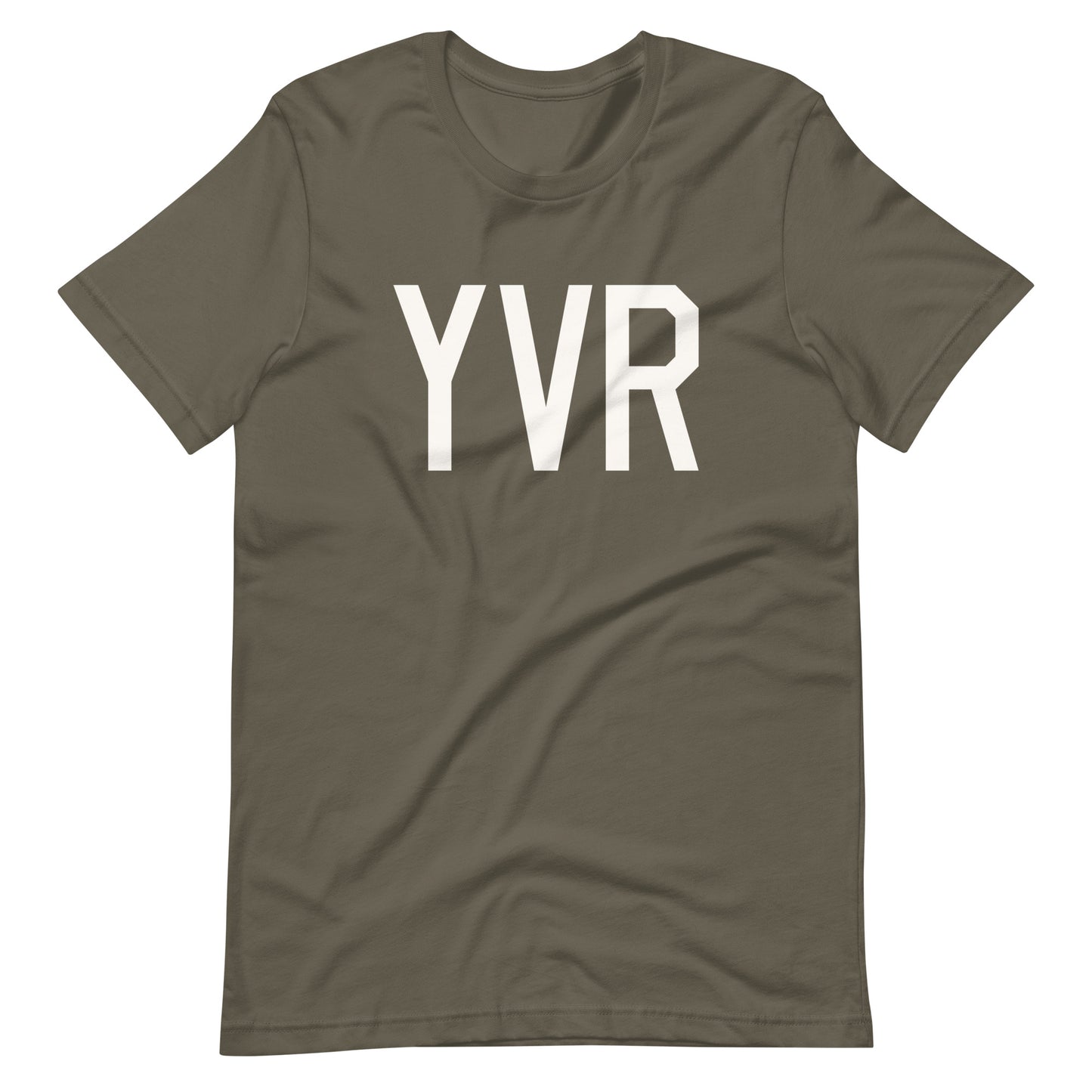 Airport Code T-Shirt - White Graphic • YVR Vancouver • YHM Designs - Image 04