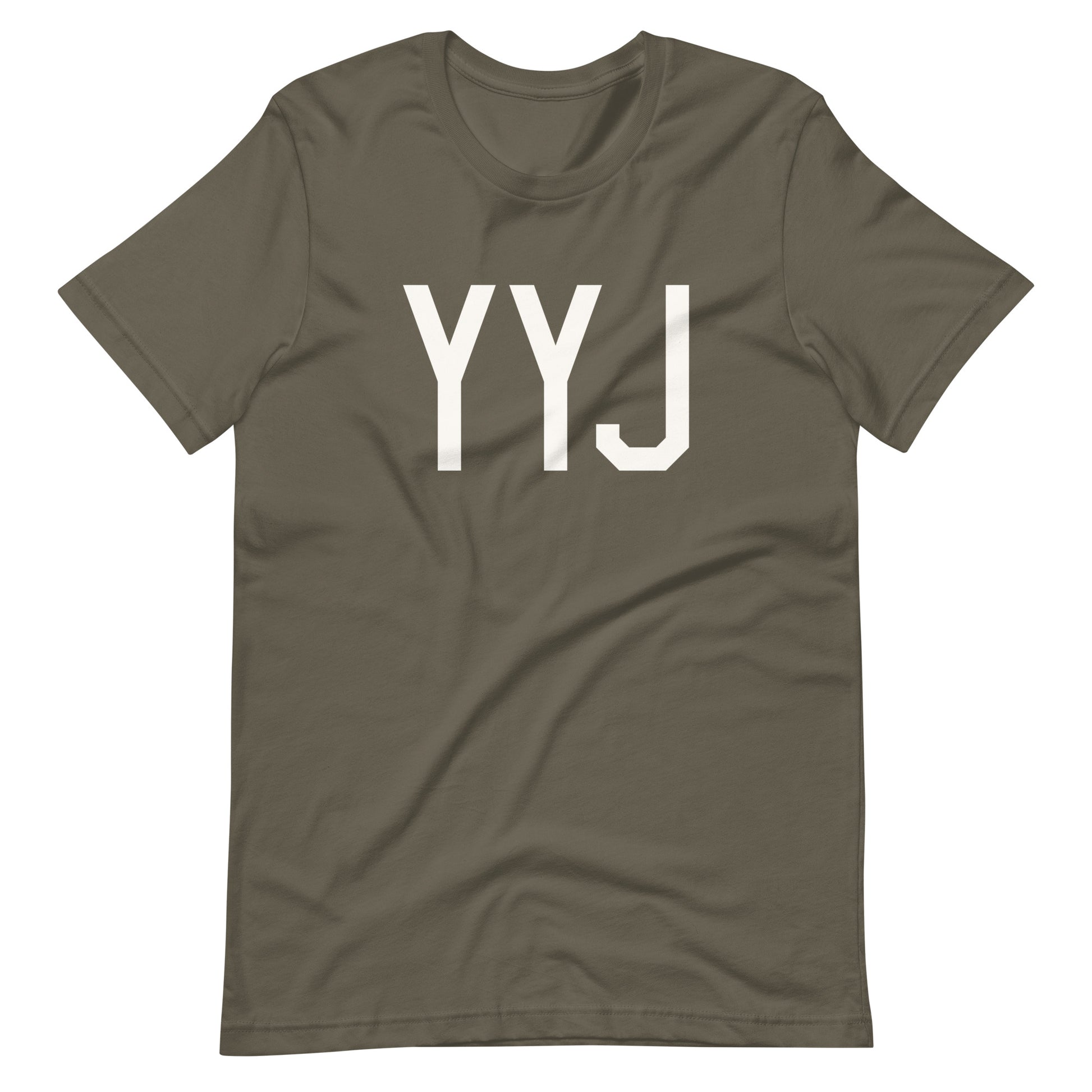 Airport Code T-Shirt - White Graphic • YYJ Victoria • YHM Designs - Image 04
