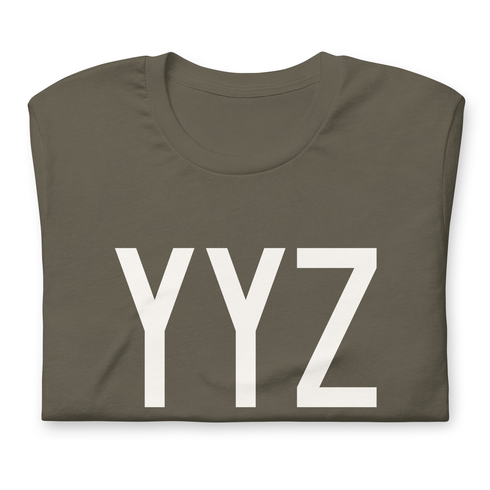 Airport Code T-Shirt - White Graphic • YYZ Toronto • YHM Designs - Image 03